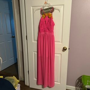 No boundaries junior pink summer dress M 7-9.